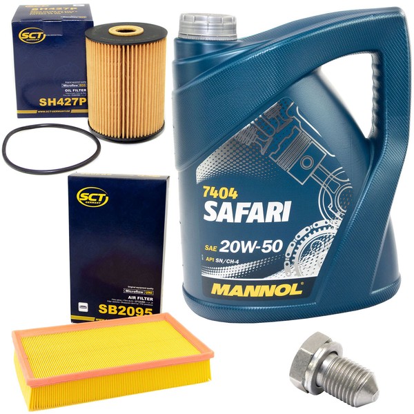 MotoröL Filter Set 20W50 5 Liter + ÖLablassschraube FüR VW Multivan Transporter-image