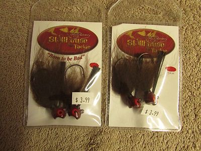 2 Packs Stillhouse Tackle Tony Bean Fly/Popper - 1/4 oz. - Brown - New!!! (B 46)