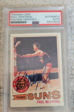 1977-78 TOPPS SIGNED AUTO CARD PAUL WESTPHAL SUNS CELTICS USC HOF # 10 PSA DNA