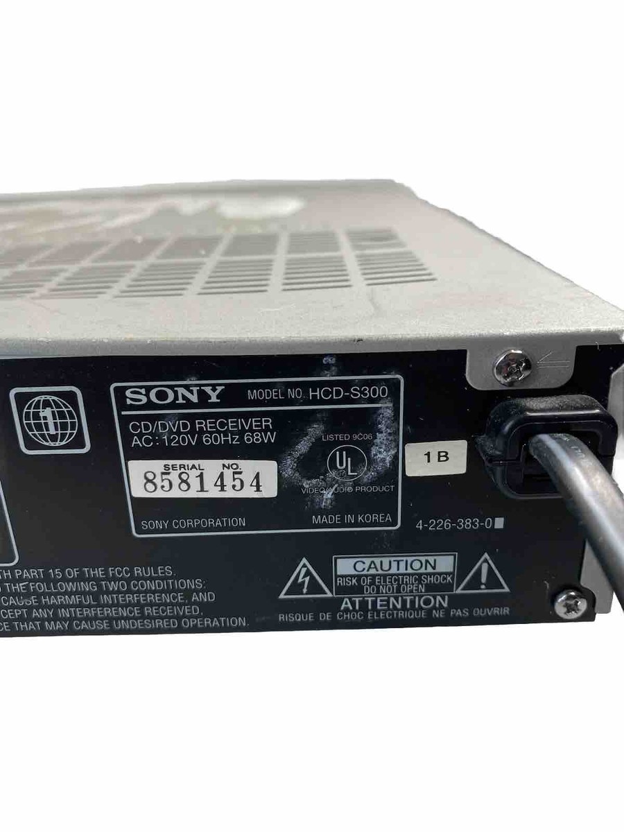 CD DVD レシーバー HCD-S300 Sony HCD-S300 DVD Player/Receiver | eBay