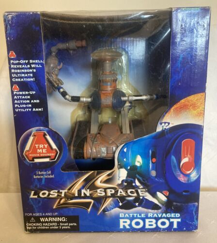 Lost in Space Battle Ravaged Robot Action Figure - Trendmasters 1997 - 第 1/7 張圖片