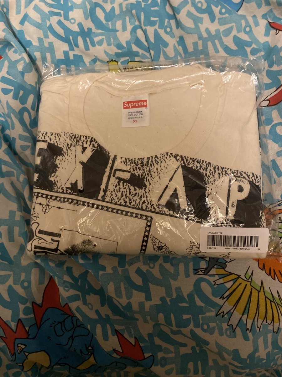 Supreme Collage Tee Natural XL SS24 Streetwear Photo Women's