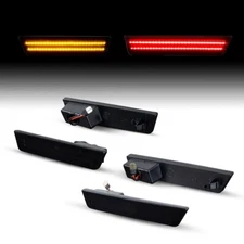 Front & Rear Bumper LED Side Marker Lights For Dodge Challenger 2008-2014