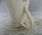 Haviland H&Co. Limoges Coffeepot Triangular Shape Gold White Rope Handles 1800's — photo 8
