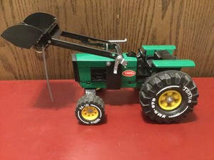 Vintage Tonka Green Farm Tractor With 