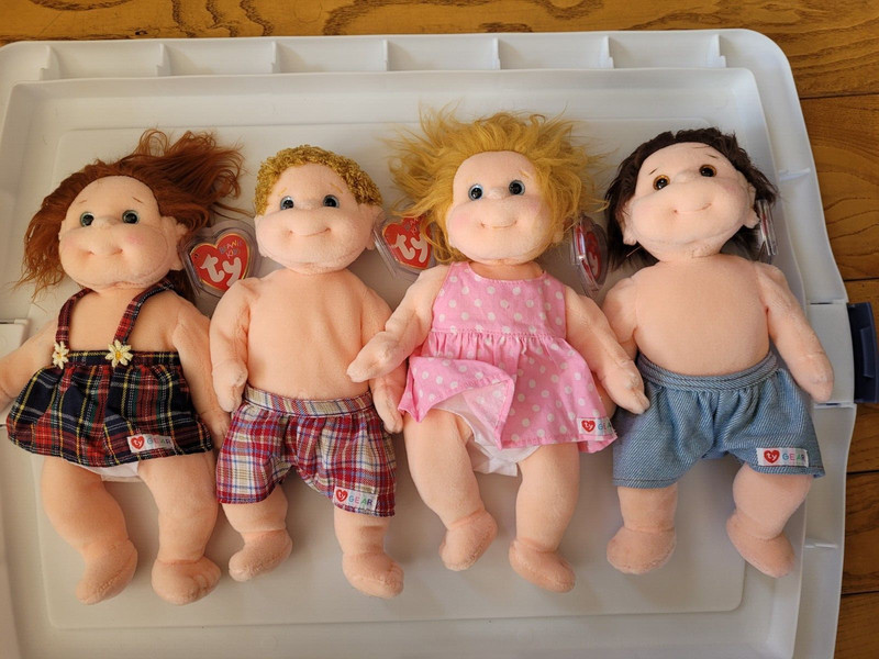 Lot of 4 Ty beanie kids tumbles ginger precious boomer new with tags