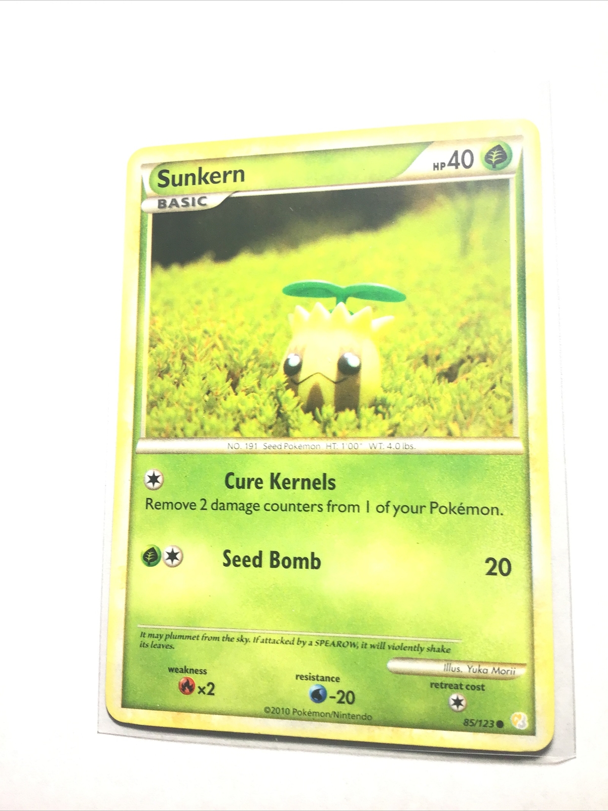 SUNKERN - 85/123 - HeartGold SoulSilver HGSS - Pokemon Card - NM