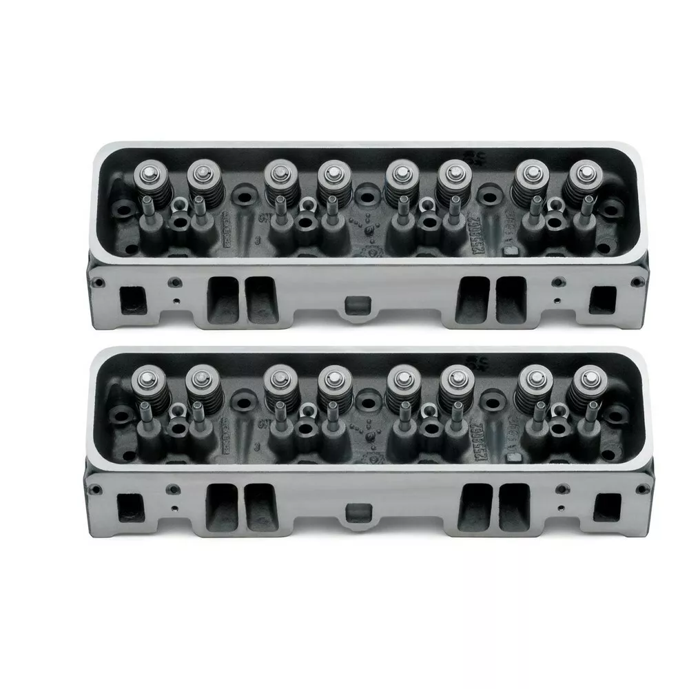 CHEV 350 SB CAST IRON PERFORMANCE VORTEC CYLINDER HEADS ASSEMBLED SETS OF 2