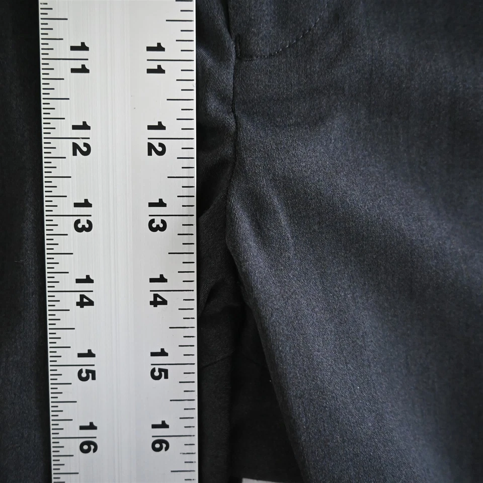 Pantalones de vestir para hombre GS 56x30 gris carbón plisados con puños y cintura expansiva Foto 3 de 4