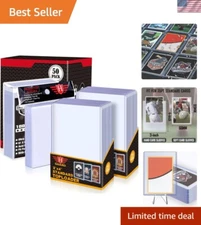 50 Rigid TopLoaders and 200 Clear Sleeves for Trading Card Protection & Display