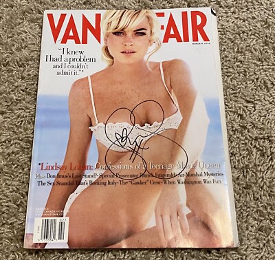 Lindsay Lohan signed sexy Vanity Fair Mean Girls Masked Singer The Parent Trap | eBay Lindsay Lohan signed sexy Vanity Fair Mean Girls Masked Singer The Parent Trap | eBay