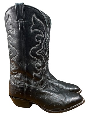 VTG Larry Mahan Full Quill Ostrich Western Boot US 8.5 E  display picture 2