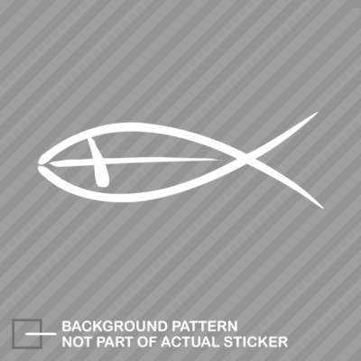 Jesus Fish Sticker Die Cut Decal God Jesus christian symbol | eBay