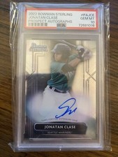 Jonatan Clase Mariners Topps 2022 Bowman Sterling AUTO PSA GEM MINT 10 💎