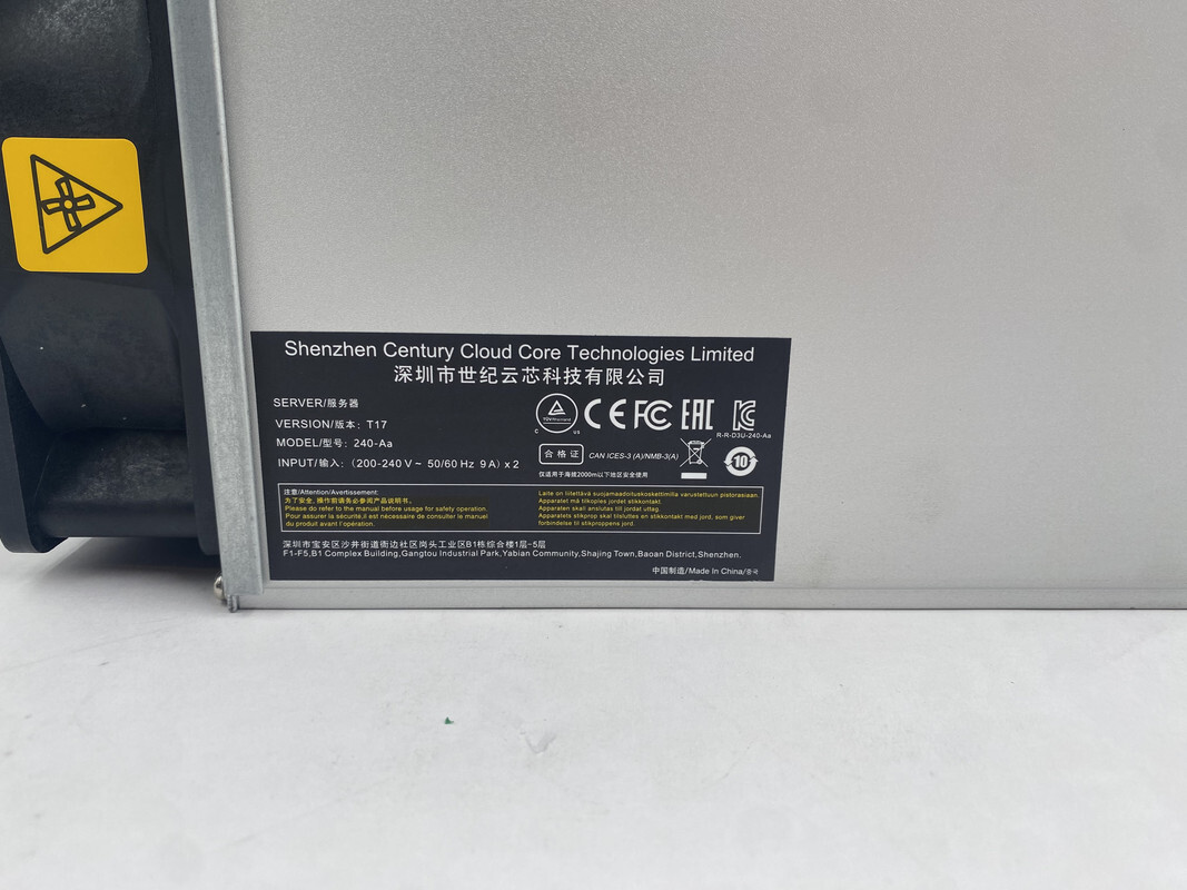 Innosilicon T2t Bitcoin Mining Innosilicon T2 Turbo 30t BITMAIN ANTMINER  T17 240-AA BITCOIN MINER MACHINE