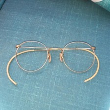 Antique Round Shaped Coin Edge Gold Filled Eyeglasses, Fue-Vue, Original
