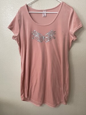 No Boundaries Women s Basic Short Sleeve Soft Nightgown Pajama Dress XXXL(21)