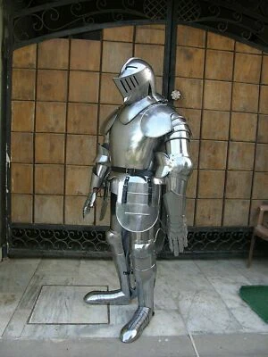 Mittelalterliche Ritter tragbare Rüstung Kreuzritter Gothic Ganzkörperrüstung - Bild 1 von 4