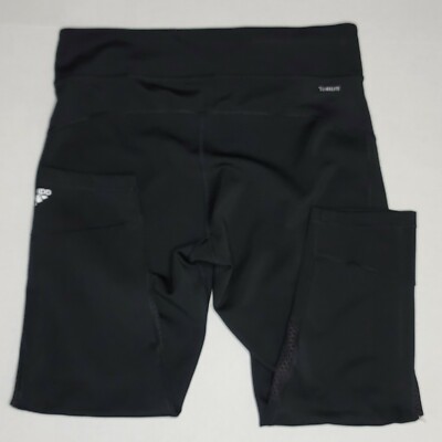 Adidas Climalite Leggings Womens Size LargeBlack Mesh Inlay