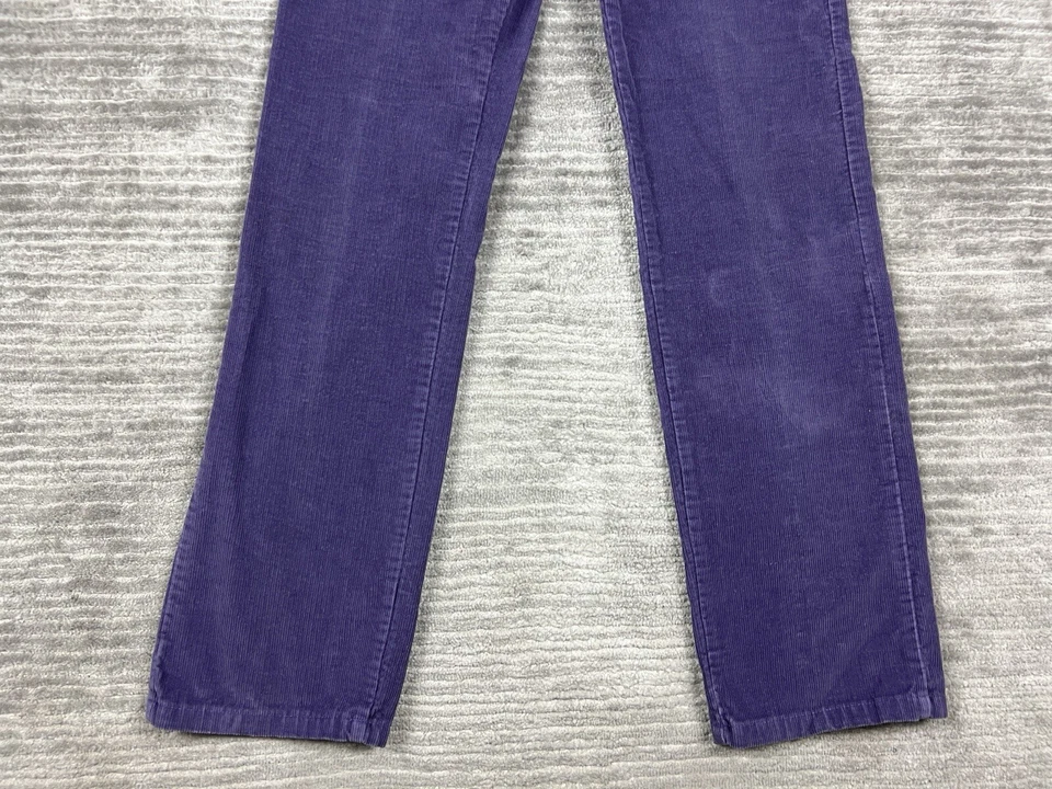 Pantalones Lee vintage para mujer 0 púrpura jinetes pana hechos en EE. UU. Unión Americana Foto 3 de 4
