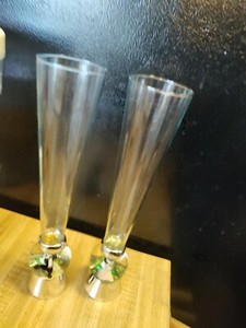 Warner Bros Pepe Le Pew & Penelope Snow Globe Wedding Flutes