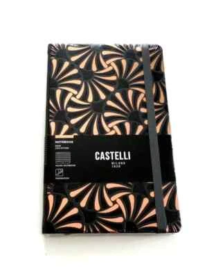 Castelli Notizbuch A5 Gold Collection ROSE LILLY Kupferschnitt