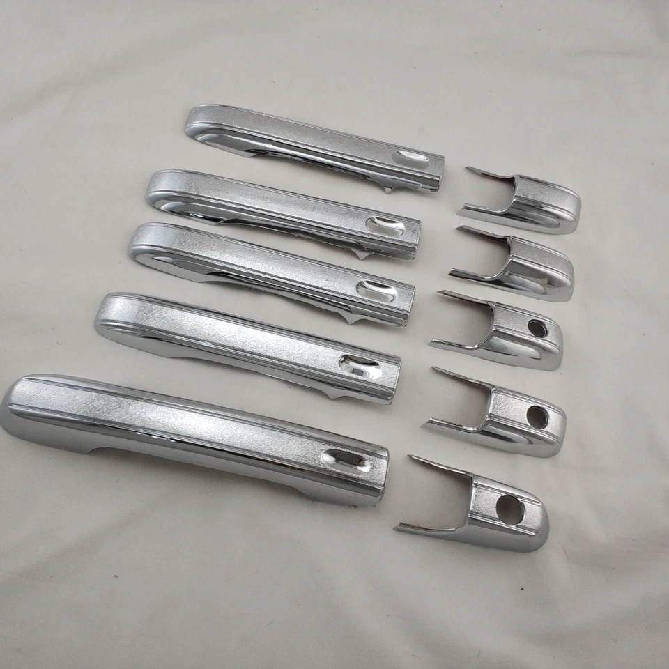 Tapa de manija de puerta cromada cubierta lateral embellecedor para 02-06 Honda CR-V CRV 10 PIEZAS Foto 3 de 4