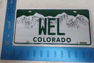 #ad Colorado License Plate Vanity Graphic Flat Well Water WEL #1 $31.20