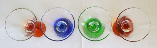 Princess Cruise Line Shot Glasses with Logo on Base 2 OZ 4 Pieces - Picture 2 of 6