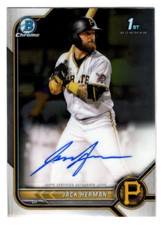 Jack Herman 2022 Bowman Chrome 1st Year Prospect Autograph Auto Pirates #3