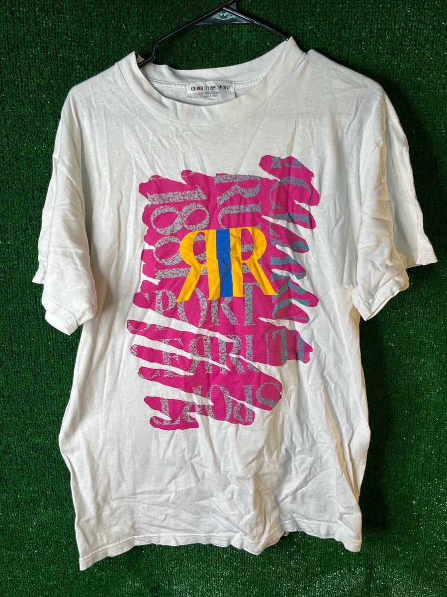 cerruti 1881 sport t shirt short sleve white multicolor Large | eBay