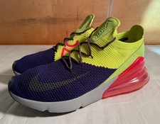Nike Air Max 270 Flyknit Blue/Neon/Pink for Sale | Authenticity
