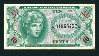 Series 641 10 cents US Military Payment Certificate PAPER CURRENCY AUCTIONS