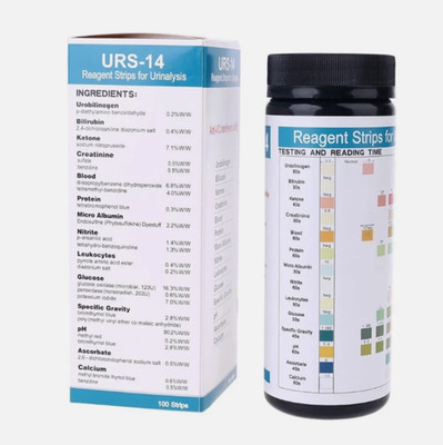 URS-14 Urinalysis Reagent Strips 14 Parameter Urine Test Strips PH Tester US