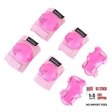 Kids/Youth Knee Pad Elbow Pads Guards Protective Gear Medium 6-15 years Pink
