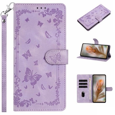 Butterfly Leather Wallet Phone Case For Huawei P40 P50 P30 Y5 Y5P P20 Nova 9 5T