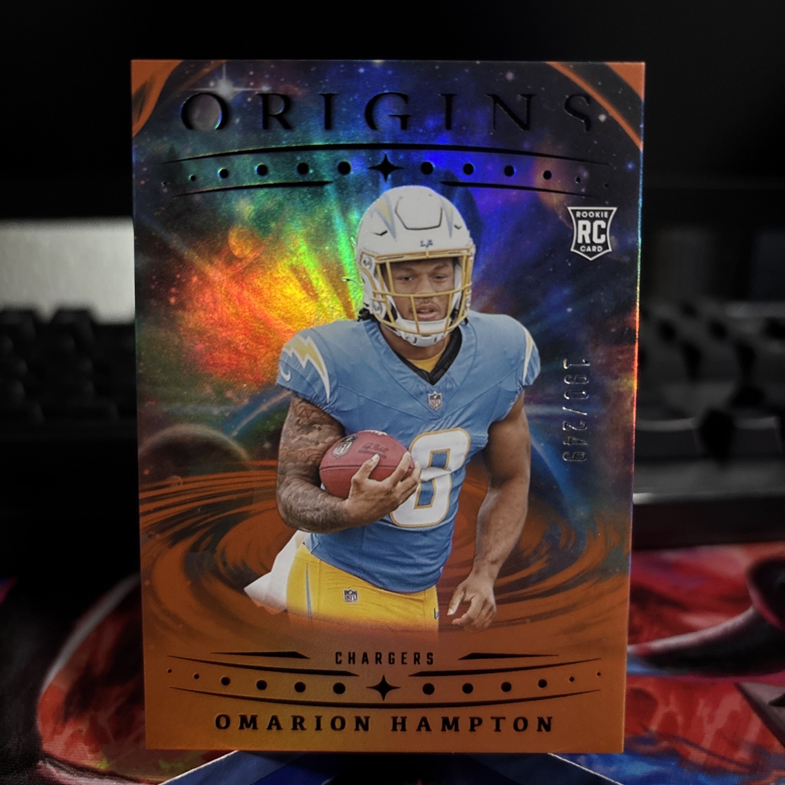 2025 Panini Origins Orange #134 Omarion Hampton 190/249 Rookie RC