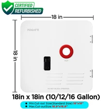 Direct Fit FOGATTI RV Water Heater 18" Door for Suburban/Atwood 10，12 &16 Gallon