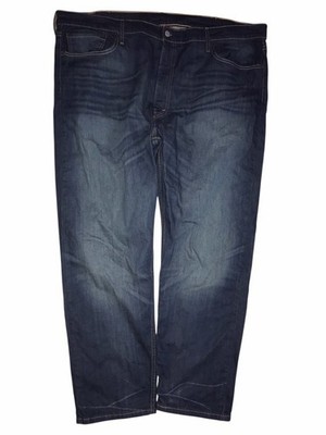 Levi's 502 Taper Straight Fit Jeans Men's Size 46x32 Dark Rinse Wash Denim C72