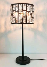 Inova Lighting Modern Crystal Table Lamp Desk Lamp 26" Tall YA45433 NEW 
