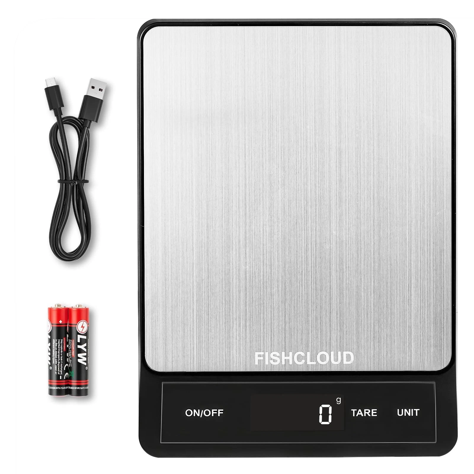 Food Scale - Rechargeable Digital Kitchen Scale 33lb, 1g/0.05oz Precision, Ty...