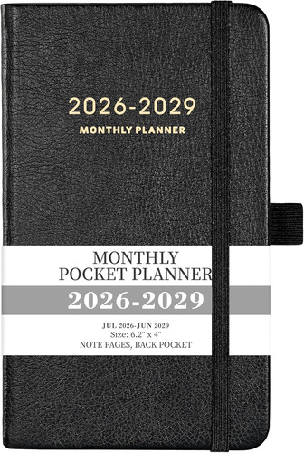 2026-2029 Pocket Planner - 3 Year Monthly Planner 2026-2029, Jul.2026 - Jun.2029