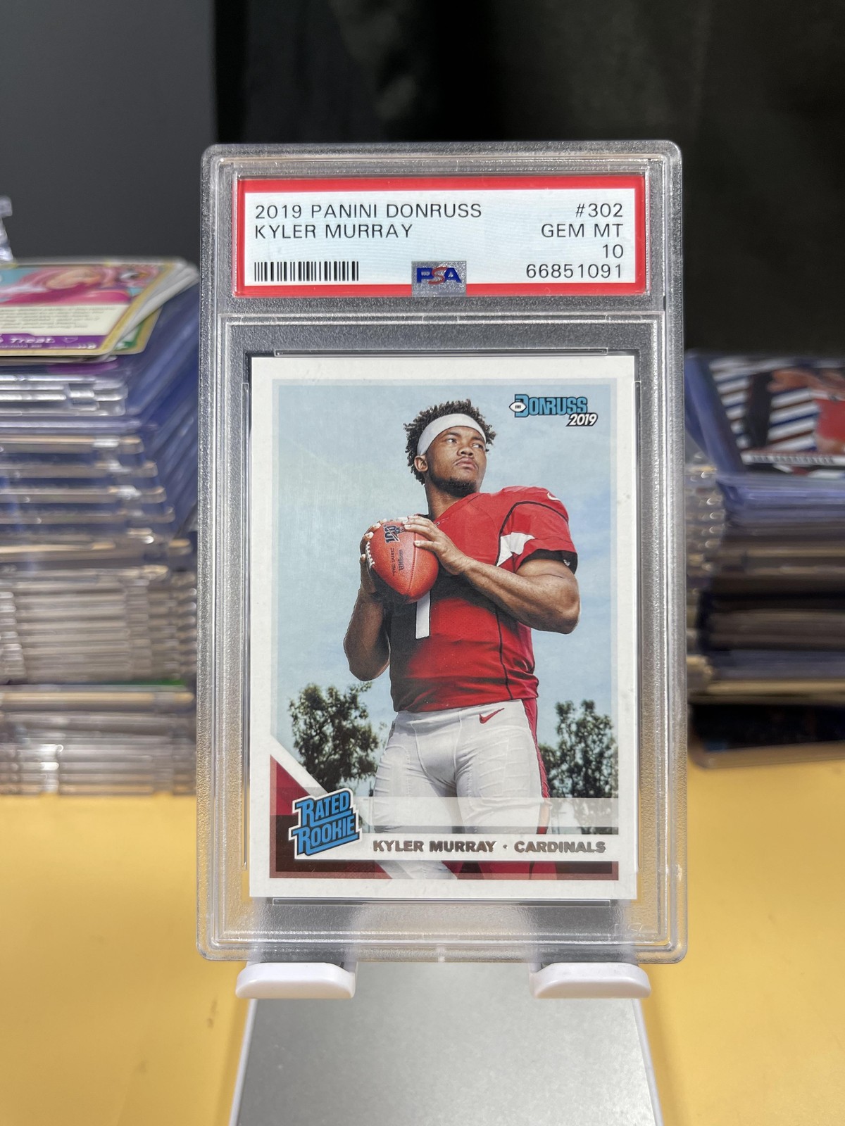 2019 Panini Donruss #302 Kyler Murray Rated Rookie RC PSA 10 GEM MINT