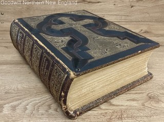 Douay Rheims Illustrated Catholic HC Holy Bible Notes Rev Geo Leo Haydock 1884
