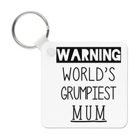 Warning World's Grumpiest Mum SchlüSselanhäNger Awesome Best Muttertag Lustig