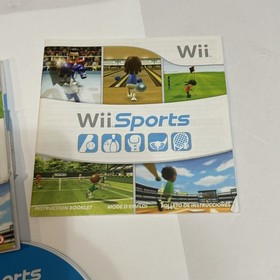 Wii Sports (Nintendo Wii, 2006) Disc Sleeve with Manual Tested Working Nice !