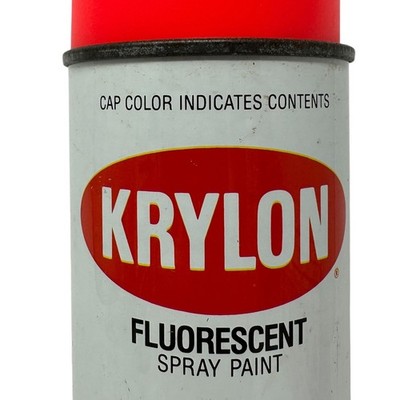 Vintage Krylon Fluorescent Spray Paint Can 3105 Glowing Cerise
