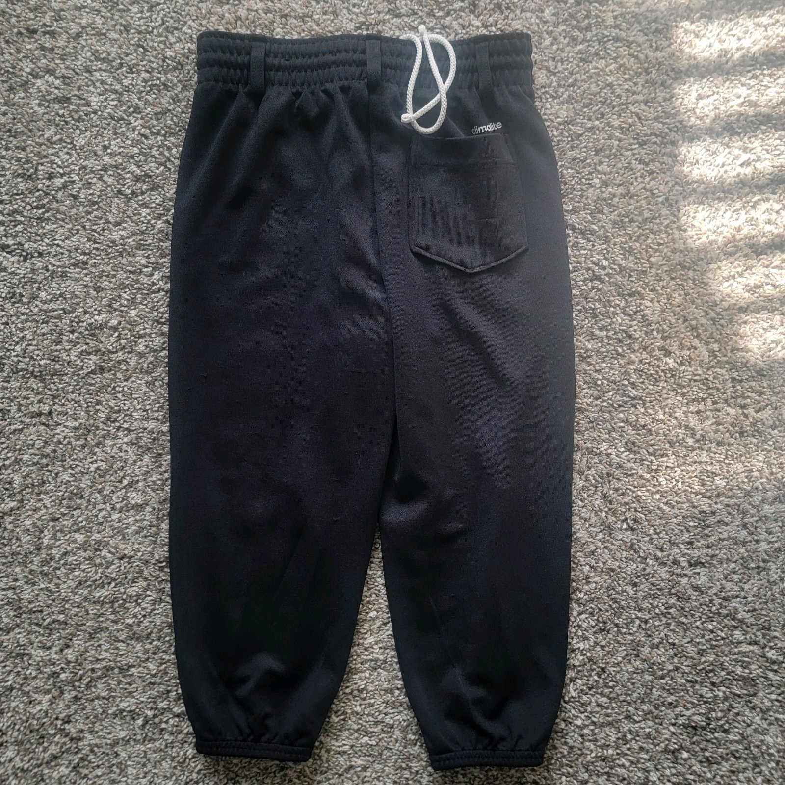 Adidas Climalite Baseball Pants Kids Size Large Youth Boys Black thumbnail 2