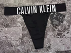 CALVIN KLEIN BLACK SMOOTH THICK BAND COOLING TECHNOLOGY HIGH LEG THONG PANTIES