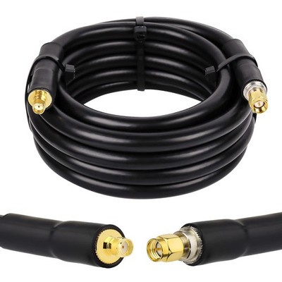 KMR400 SMA to SMA Female Cable 15FT, 50 Ohm Low Loss SMA Cable KMR400 SMA Ext...